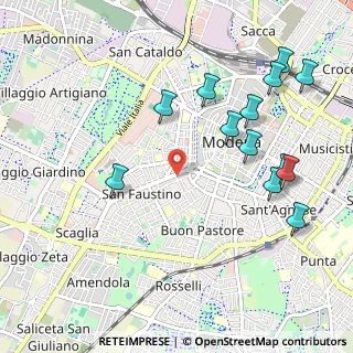 Mappa Via Luigi Vaccari, 41124 Modena MO, Italia (1.18462)