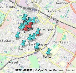 Mappa Via Giuseppe Malmusi, 41124 Modena MO, Italia (0.7795)