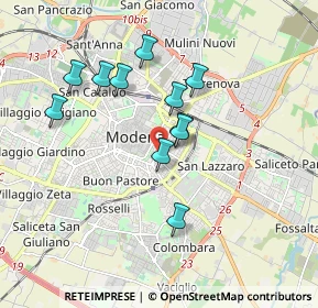 Mappa Viale Trento Trieste, 41124 Modena MO, Italia (1.57727)