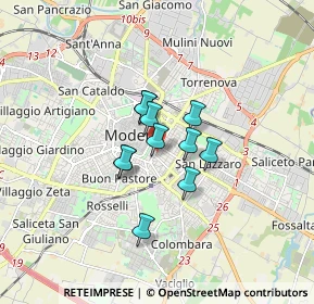 Mappa Viale Trento Trieste, 41124 Modena MO, Italia (1.03909)