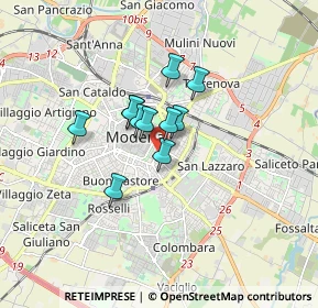 Mappa Viale Trento Trieste, 41124 Modena MO, Italia (1.05091)