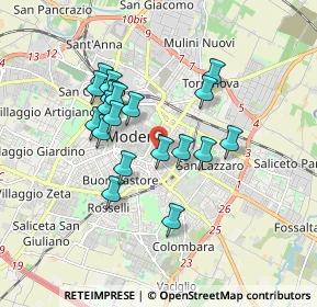 Mappa Viale Trento Trieste, 41124 Modena MO, Italia (1.512)