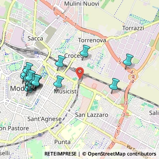 Mappa Via Antonio Morandi, 41122 Modena MO, Italia (1.279)