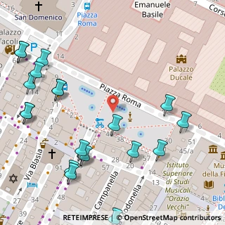 Mappa Piazza Roma, 41121 Modena MO, Italia (0.0905)