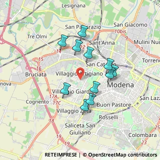Mappa Via L. Nobili, 41126 Modena MO, Italia (1.55273)