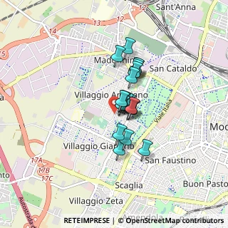 Mappa Via L. Nobili, 41126 Modena MO, Italia (0.5115)