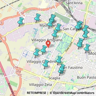 Mappa Via L. Nobili, 41126 Modena MO, Italia (1.188)