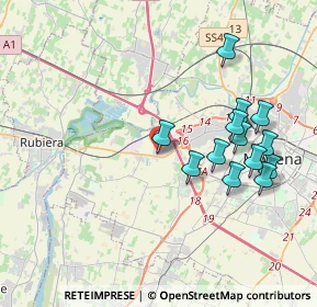 Mappa Via Emilia Ovest Centro Commerciale Grandemilia c, 41123 Modena MO, Italia (3.94231)