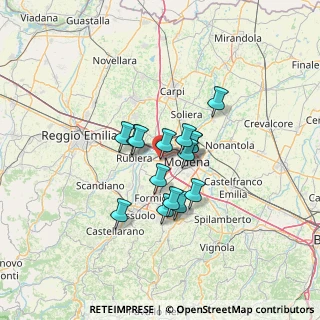 Mappa Via Emilia Ovest, 41011 Modena MO, Italia (9.09933)