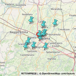 Mappa Via Emilia Ovest, 41011 Modena MO, Italia (9.72182)