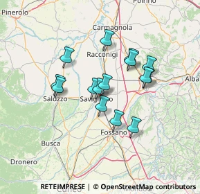 Mappa Via delle Filande, 12038 Savigliano CN, Italia (10.92)