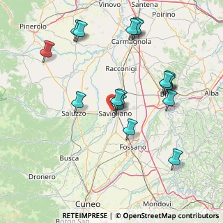 Mappa Via Saluzzo, 12038 Savigliano CN, Italia (16.54824)