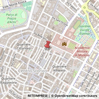 Mappa Via fonte d'abisso 14, 41100 Modena, Modena (Emilia Romagna)