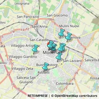 Mappa Strada Viazza Cognento, 41126 Modena MO, Italia (0.98273)