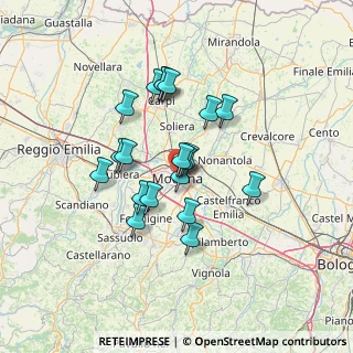 Mappa Strada Viazza Cognento, 41126 Modena MO, Italia (11.0545)