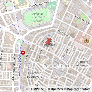 Mappa Via Ganaceto, 16, 41121 Modena, Modena (Emilia Romagna)