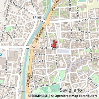 Mappa Via Mabellini, 2, 12038 Savigliano, Cuneo (Piemonte)