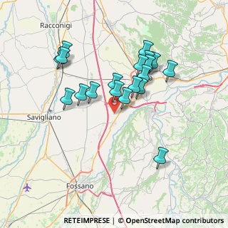 Mappa Località Tetti Bori, 12040 Cervere CN, Italia (6.73737)