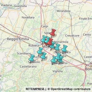 Mappa Via Girolamo Corridore, 41126 Modena MO, Italia (9.78385)