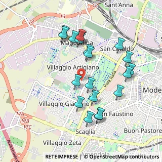 Mappa Via Girolamo Corridore, 41126 Modena MO, Italia (0.957)