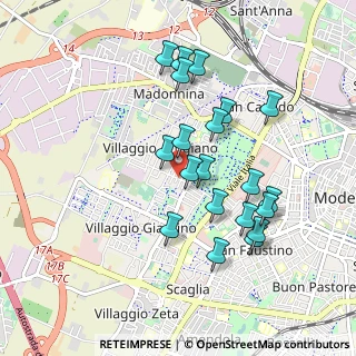 Mappa Via Girolamo Corridore, 41126 Modena MO, Italia (0.8865)