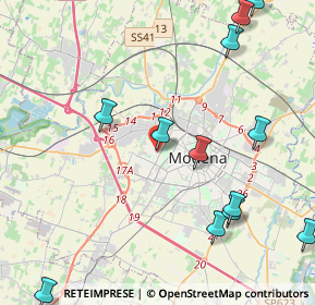 Mappa Via Confucio Basaglia, 41126 Modena MO, Italia (5.44167)