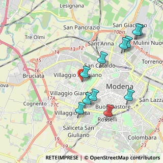 Mappa Via Girolamo Corridore, 41126 Modena MO, Italia (2.17091)