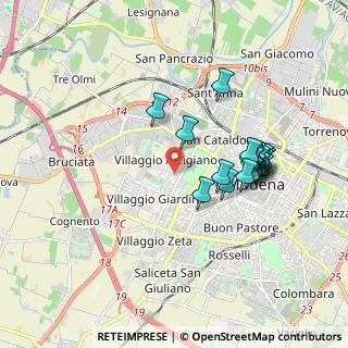 Mappa Via Girolamo Corridore, 41126 Modena MO, Italia (1.7175)