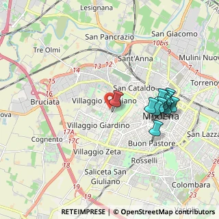 Mappa Via Girolamo Corridore, 41126 Modena MO, Italia (1.84833)