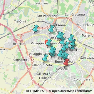 Mappa Via Girolamo Corridore, 41126 Modena MO, Italia (1.5725)
