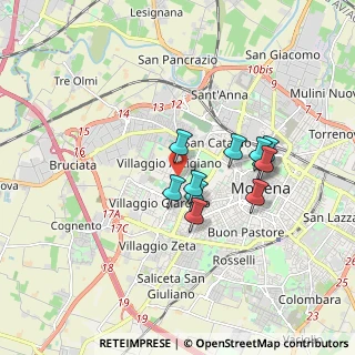 Mappa Via Girolamo Corridore, 41126 Modena MO, Italia (1.40727)