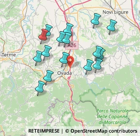 Mappa Autostrada dei Trafori, 15076 Ovada AL, Italia (6.80063)