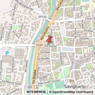 Mappa Via Saluzzo, 52, 12038 Savigliano, Cuneo (Piemonte)