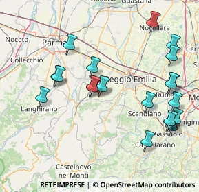 Mappa Via Martiri di Marzabotto, 42020 Quattro Castella RE, Italia (17.861)