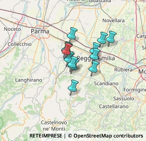 Mappa Via Martiri di Marzabotto, 42020 Quattro Castella RE, Italia (8.30308)
