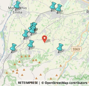 Mappa Via Martiri di Marzabotto, 42020 Quattro Castella RE, Italia (4.21182)