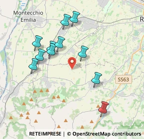 Mappa Via Martiri di Marzabotto, 42020 Quattro Castella RE, Italia (3.67364)