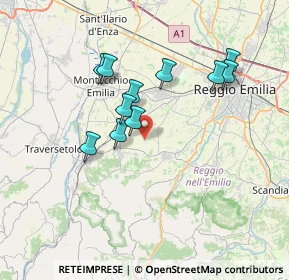 Mappa Via Martiri di Marzabotto, 42020 Quattro Castella RE, Italia (6.31727)