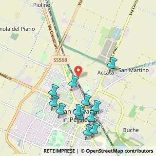 Mappa Via Permuta, 40017 San Giovanni In Persiceto BO, Italia (1.16833)