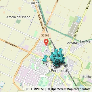 Mappa Via Sandro Pertini, 40017 San Giovanni in Persiceto BO, Italia (0.9935)