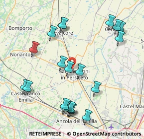 Mappa Via Sandro Pertini, 40017 San Giovanni in Persiceto BO, Italia (9.1865)
