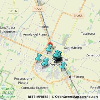 Mappa Via Sandro Pertini, 40017 San Giovanni in Persiceto BO, Italia (1.24444)