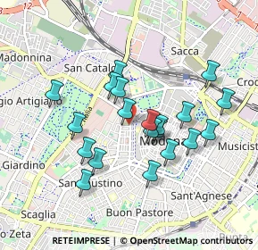 Mappa Via Lodovico Antonio Vincenzi, 41124 Modena MO, Italia (0.8085)
