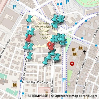 Mappa Via Lodovico Antonio Vincenzi, 41124 Modena MO, Italia (0.08571)