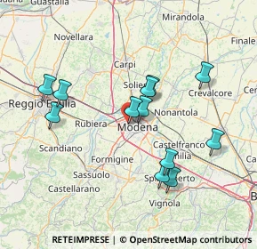 Mappa Via Cesare Della Chiesa, 41126 Modena MO, Italia (13.9625)