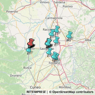 Mappa Via Casalis Lingua, 12038 Savigliano CN, Italia (9.77)