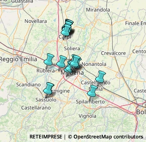 Mappa Corso Camillo Benso Conte di Cavour, 41121 Modena MO, Italia (10.4325)