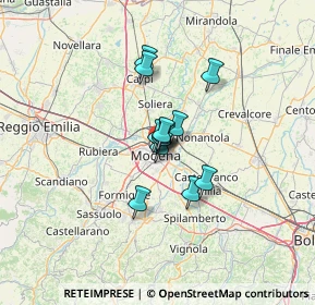 Mappa Corso Camillo Benso Conte di Cavour, 41121 Modena MO, Italia (7.60333)