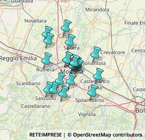 Mappa Corso Camillo Benso Conte di Cavour, 41121 Modena MO, Italia (9.1595)