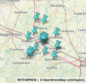 Mappa Corso Camillo Benso Conte di Cavour, 41121 Modena MO, Italia (8.83)